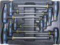 Набор Т-образных шестгранных ключей с пластиковой рукояткой 10пр. в ложементе в Прокопьевске